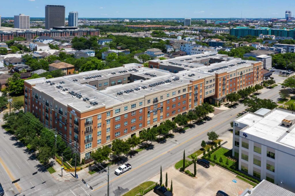 Caroline West Gray; one two bedroom pet friendly apartments for rent in Montrose Houston TX near Memorial Park Downtown Uptown