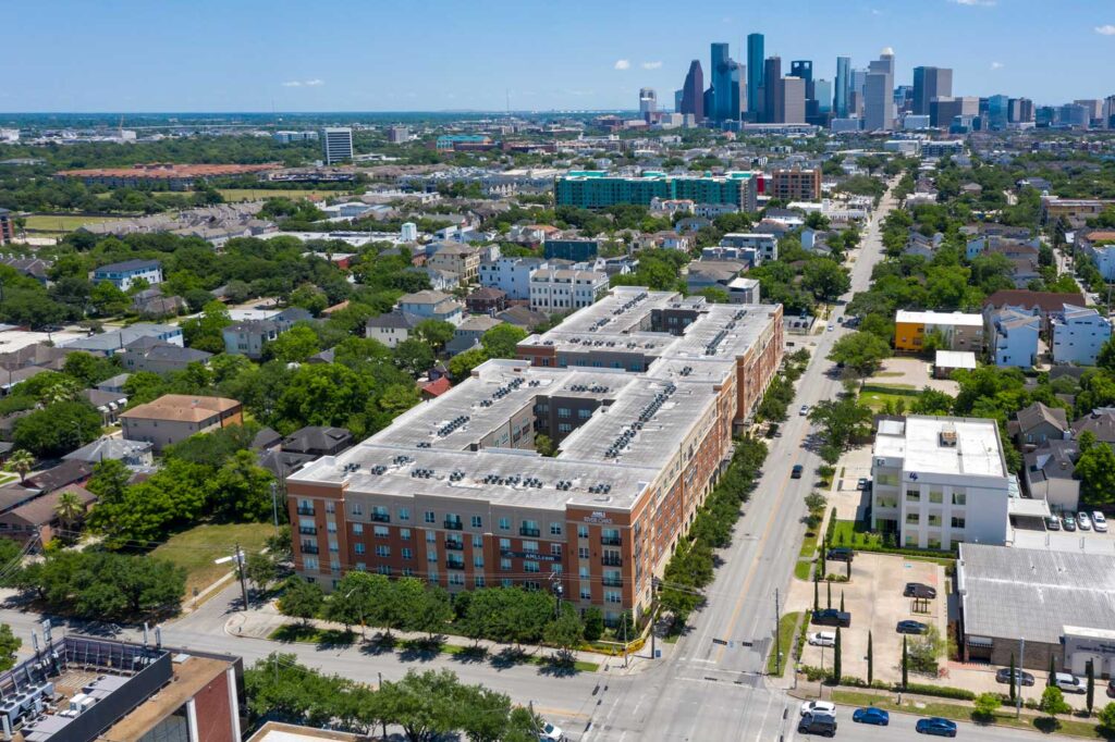 Caroline West Gray; one two bedroom pet friendly apartments for rent in Montrose Houston TX near Memorial Park Downtown Uptown